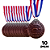 Medalha NATAÇÃO ESTRELA BRONZE AX 65mm YWA 470 - PACK COM 10 - Imagem 1