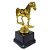 Troféu de Cavalo Equitação Hipismo Montaria 1º Lugar 15cm Base Quadrada AX - 830 - Imagem 2