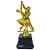 Troféu de Dança Casal 1º Lugar 18cm Base Quadrada AX - 826 - Imagem 2