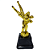 Troféu de Judô 1º Lugar 18,5cm Giro Luta Dupla Base Quadrada AX - 832 - Imagem 1