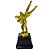 Troféu de Judô 2º Lugar 18cm Giro Luta Dupla Base Quadrada AX - 832 - Imagem 3