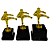 Troféu de Karatê Chute 1º Lugar 17cm Base Quadrada AX - Y252 - Imagem 2