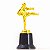 Troféu de Karatê Chute 2º Lugar 16cm Base Quadrada AX - Y252 - Imagem 3