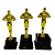 Trofeu de Premiação de Cinema/Oscar 2º Lugar 20cm Base Quadrada AX - 474 - Imagem 2