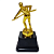 Troféu de Sinuca Bilhar 2º Lugar 14cm Base Quadrada AX - 824 - Imagem 2