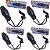 Apito Eletrônico Preto 3 Tom de Som a Bateria - 742 - PACK COM 4 - Imagem 1