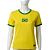 Camisa Brasil Baby Look Feminina Helanca trb AX Esportes - Imagem 1
