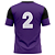 Jogo de Camisa AX Esportes Roxo com Preto - 10+1 Numeradas - Imagem 2