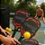 Raquete Pickleball  Vermelho AX CY Fibra Vidro 02 Raq. e 4 Bolas - 37138 - Imagem 10