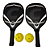 Raquete Pickleball AX CY Madeira 02 Raq. e 2 Bolas - 37137 - Imagem 2