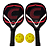 Raquete Pickleball AX CY Madeira 02 Raq. e 2 Bolas - 37137 - Imagem 1