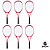 Raquete Tênis Campo Adulto PRO 1 Raquete Aluminio com Bolsa AX CY (Unid.) T27 Vermelho - PACK COM 6 - Imagem 1