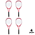 Raquete Tênis Campo Adulto PRO 1 Raquete Aluminio com Bolsa AX CY (Unid.) T27 Vermelho - PACK COM 4 - Imagem 1