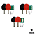 Raquete Tênis de Mesa Kit AX CY c/ 2 Raquetes, 3 Bolinhas, Suporte e Rede 38030  - PACK COM 3 - Imagem 1