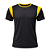 Jogo de Camisa AX Esportes Preto com Amarelo - 14+1 Numeradas - Imagem 1