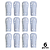 Caneleira Adulto Branca Ventilada Lisa AX - 808 - PACK COM 6 PARES - Imagem 1