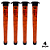 Tubo Pegador Bola de Tênis, Beach tennis e Padel 12 bolas  Plástico 76cm - OA494 - PACK COM 4 - Imagem 1