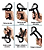 Handgrip Preto Regulável Com Contador AX 610 - PACK COM 6 - Imagem 3