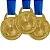 Medalha Honra ao Mérito Ouro AX 35mm - YWA 468 PROMO - PACK COM 100 - Imagem 1