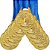 Medalha Honra ao Mérito Ouro AX 30mm - YWA 467-FA465-429 - PACK COM 100 - Imagem 1