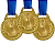 Medalha Honra ao Mérito Ouro AX 30mm - YWA 467-FA465-429 - PACK COM 100 - Imagem 2