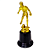 Trofeu de Futebol 16cm Base Redonda AX  472 - PACK COM 3 - Imagem 4