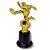 Troféu de ARTILHEIRO 17cm BASE REDONDA AX PROMO 473 - PACK COM 6 - Imagem 2