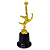 Troféu de GOL DE BICICLETA 18cm Base Redonda AX PROMO - PACK COM 3 - Imagem 4