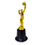 Troféu de Vôlei 18,5cm BASE REDONDA AX PROMO  Y248 - PACK COM  6 - Imagem 3