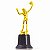 Troféu de Vôlei 18,5cm BASE REDONDA AX PROMO  Y248 - PACK COM  6 - Imagem 6