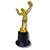 Troféu de Vôlei 18,5cm BASE REDONDA AX PROMO  Y248 - PACK COM  3 - Imagem 2