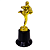 Troféu de Karatê Chute 16,5cm Base Redonda AX  Y252 - PACK COM 6 - Imagem 4