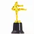 Troféu de Karatê Chute 16,5cm Base Redonda AX  Y252 - PACK COM 6 - Imagem 5