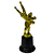 Troféu de Judô 19cm Giro Luta Dupla BASE REDONDA AX PROMO  832 - PACK COM 3 - Imagem 2