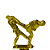 Troféu de Taekwondo  18,5cm BASE REDONDA AX  833 - PACK COM 3 - Imagem 5