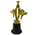 Troféu de Karatê 18,5cm  Dupla Luta Alta BASE REDONDA AX  831 - PACK COM 6 - Imagem 3