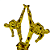 Troféu de Karatê 18,5cm  Dupla Luta Alta BASE REDONDA AX  831 - PACK COM 3 - Imagem 6