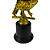 Troféu de Dança Casal 18cm BASE REDONDA AX  826 - PACK COM 6 - Imagem 4