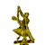 Troféu de Dança Casal 18cm BASE REDONDA AX  826 - PACK COM 3 - Imagem 6