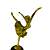 Troféu de Balé Bailarina  20,5cm BASE REDONDA  AX  825 - PACK COM 6 - Imagem 9