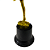 Troféu de Balé Bailarina  20,5cm BASE REDONDA  AX  825 - PACK COM 6 - Imagem 4