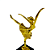 Troféu de Balé Bailarina  20,5cm BASE REDONDA  AX  825 - PACK COM 3 - Imagem 8