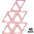 Triangulo AX Agilidade Para Treino 48cm - 667 - PACK COM 10 - Vermelho - Imagem 1