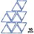 Triangulo AX Agilidade Para Treino 48cm - 667 - PACK COM 10 - Azul - Imagem 1