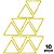 Triangulo AX Agilidade Para Treino 48cm - 667 - PACK COM 10 - Amarelo - Imagem 1