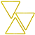 Triangulo AX Agilidade Para Treino 48cm - 667 - PACK COM 10 - Amarelo - Imagem 2