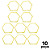 Hexagono AX Agilidade Para Treino 50cm 668 Amarelo - PACK COM 10 - Imagem 1