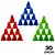 Mini Cone SLALOM Skate e Patins 8cm Flexivel AX Verde 678 - PACK COM 30 pçs (10 Cada Cor) - Imagem 1