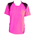Jogo de Camisa AX Esportes Rosa com Preto  - 7+1 Numeradas - Imagem 1
