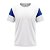 Jogo de Camisa AX Esportes Branco com Royal  - 7+1 Numeradas - Imagem 1